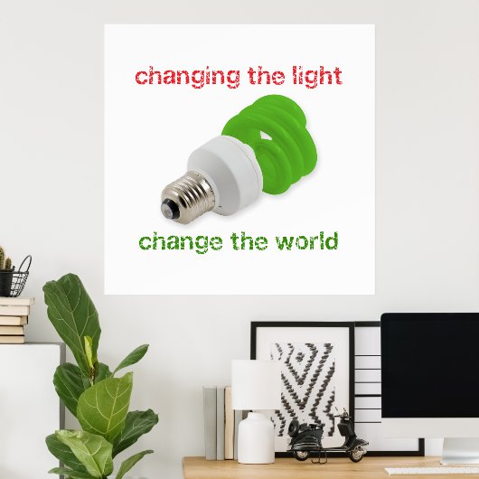 Bespaar energie poster (Thuiskantoor)