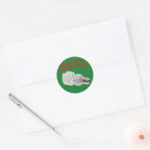 Bespaar energie ronde sticker (Envelop)