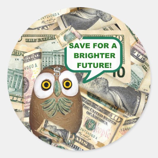 BESPAAR! ~ Envelope Sealers/Stickers Ronde Sticker (Voorkant)