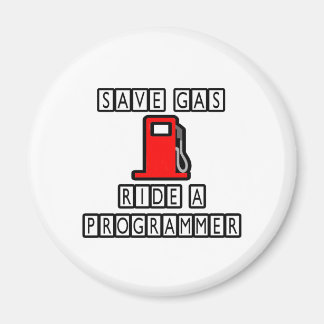 Bespaar gas...Ride een programmeur Magneet