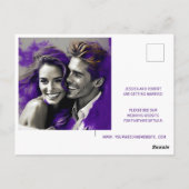 BESPAAR HET DATUM EENVOUDIG MODERNE ONTWERP BRIEFKAART (Achterkant)