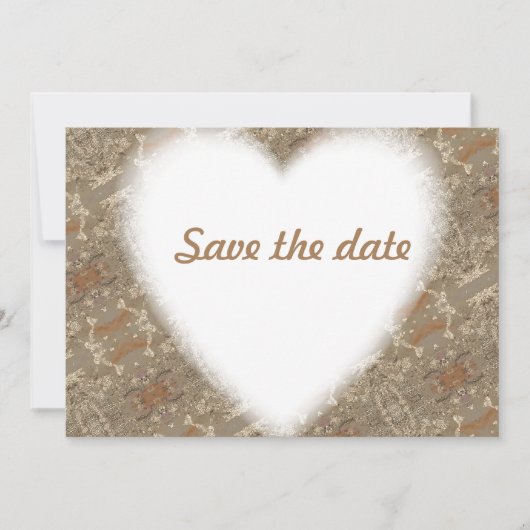BESPAAR HET PATROON DATE GOLDEN SAVE THE DATE (Voorkant)
