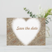 BESPAAR HET PATROON DATE GOLDEN SAVE THE DATE (Staand voorkant)