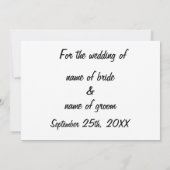 BESPAAR HET PATROON DATE GOLDEN SAVE THE DATE (Achterkant)