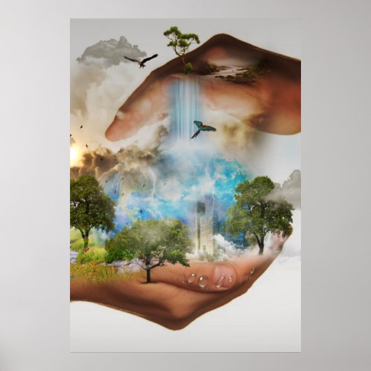 Bespaar het poster van de wereld (Voorkant)