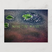 "Bespaar het water" Briefkaart (Voorkant)