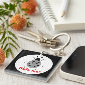 Bespaar me, bescherm natuur, gepersonaliseerd sleutelhanger (Voorkant Rechts)