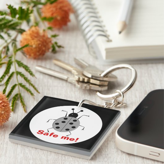 Bespaar me, bescherm natuur, gepersonaliseerd sleutelhanger (Voorkant Rechts)