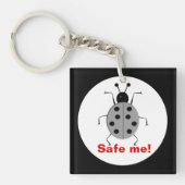 Bespaar me, bescherm natuur, gepersonaliseerd sleutelhanger (voorkant)