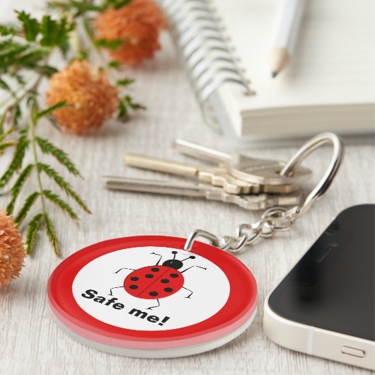 Bespaar me, bescherm natuur, gepersonaliseerd sleutelhanger (Voorkant Rechts)