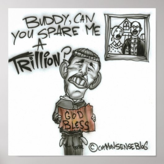 Bespaar me een biljoen poster (Voorkant)