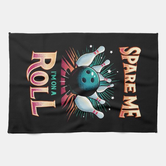 Bespaar me Im op een Roll - Bowling Theedoek (Horizontaal)