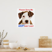 Bespaar me op Aanvaard Niet winkelen Poster (Keuken)