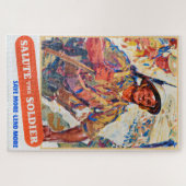 Bespaar meer, Reprint van Brits oorlogstijd poster Legpuzzel (Horizontaal)