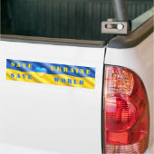 Bespaar Oekraïne - bespaar de wereld - hulp - vrij Bumpersticker (Op Truck)