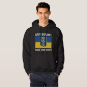 Bespaar Oekraïne en toon je stem Hoodie (Voorkant volledig)