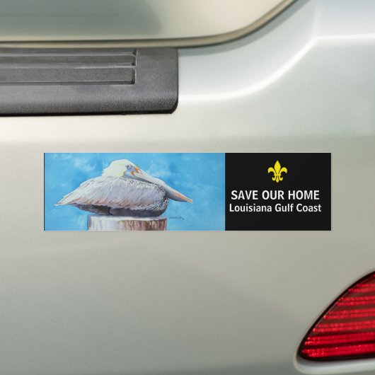 BESPAAR ONS THUIS BUMPERSTICKER (Op auto)