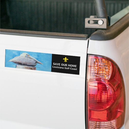 BESPAAR ONS THUIS BUMPERSTICKER (Op Truck)