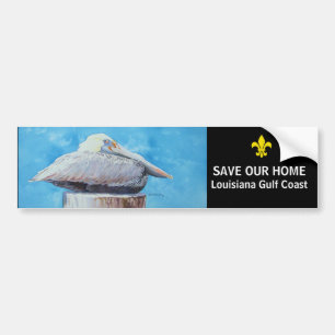BESPAAR ONS THUIS BUMPERSTICKER