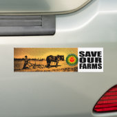 Bespaar onze Boerderijen Bumpersticker (Op auto)