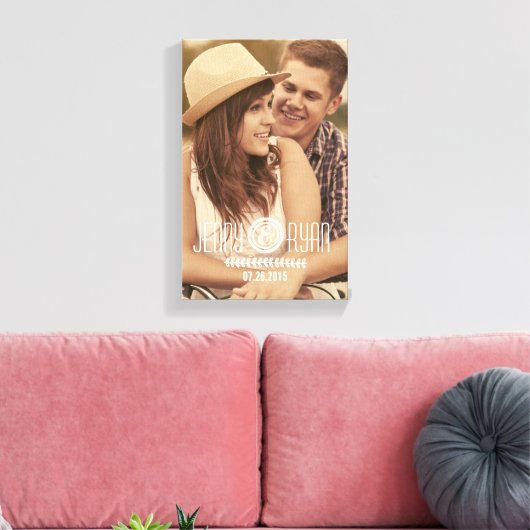 BESPAAR ONZE DATUM | BESPAAR DE DATUM VAN HET CANV CANVAS AFDRUK (Insitu (Woonkamer))