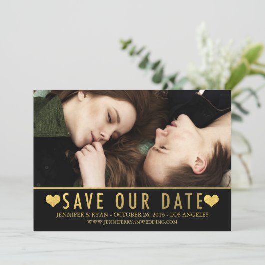 BESPAAR ONZE DATUM | BEWAREN VAN DE DATUM SAVE THE DATE (Staand voorkant)