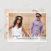 BESPAAR ONZE DATUM | BEWAREN VAN DE DATUM VAN AANK AANKONDIGINGSKAART (Voorkant / Achterkant)