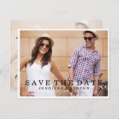 BESPAAR ONZE DATUM | BEWAREN VAN DE DATUM VAN AANK AANKONDIGINGSKAART (Voorkant / Achterkant)