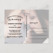 BESPAAR ONZE DATUM | BEWAREN VAN DE DATUM VAN AANK AANKONDIGINGSKAART (Achterkant)