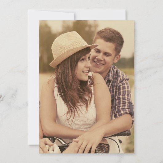 BESPAAR ONZE DATUM | BEWAREN VAN DE DATUM VAN AANK SAVE THE DATE (Achterkant)