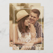 BESPAAR ONZE DATUM | BEWAREN VAN DE DATUM VAN AANK SAVE THE DATE (Voorkant / Achterkant)