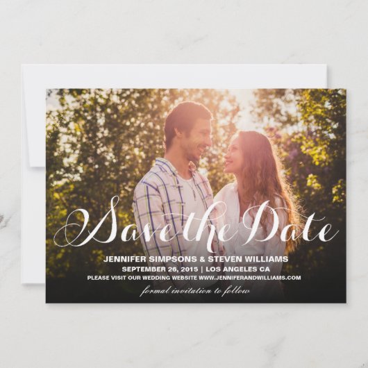 BESPAAR ONZE DATUM | BEWAREN VAN DE DATUM VAN AANK SAVE THE DATE (Voorkant)