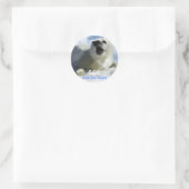 BESPAAR ONZE HARP SEALS Design Ronde Sticker (Tas)