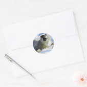 BESPAAR ONZE HARP SEALS Design Ronde Sticker (Envelop)