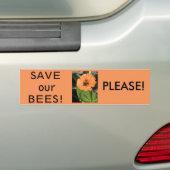 BESPAAR ONZE KOSTEN GELIEVE BUMPERSTICKER (Op auto)