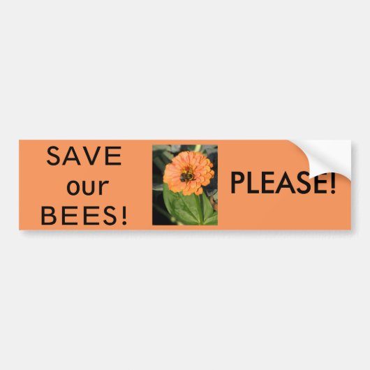 BESPAAR ONZE KOSTEN GELIEVE BUMPERSTICKER (Voorkant)
