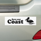 BESPAAR ONZE KUST BUMPERSTICKER (Op auto)