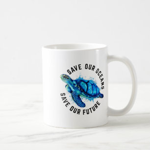 Bespaar onze Oceanen Zee Turtle Pro Environment Na Koffiemok