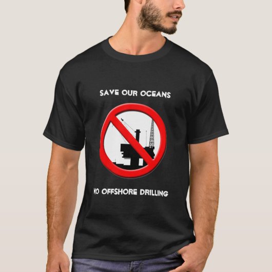 Bespaar onze oceanen zonder offshoreboor - Mannen  T-shirt (Voorkant)
