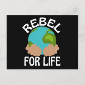 Bespaar onze planeet-uitstervingsopstand klimaatbe briefkaart (Voorkant)