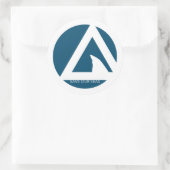 bespaar onze zeeen driehoeken ronde sticker (Tas)