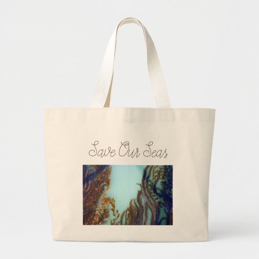 Bespaar onze Zeeen Grote Tote Bag (Voorkant)
