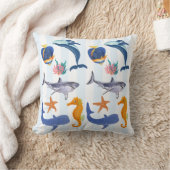 Bespaar onze Zeeen | Kinder zeedieren Kussen (Deken)