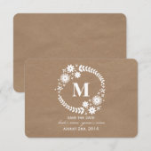 Bespaar op karton Geïnspireerde witte, witte, grot Save The Date (Voorkant / Achterkant)