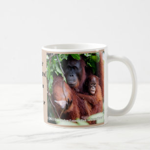 Bespaar orangutanen bedreigd dier koffiemok