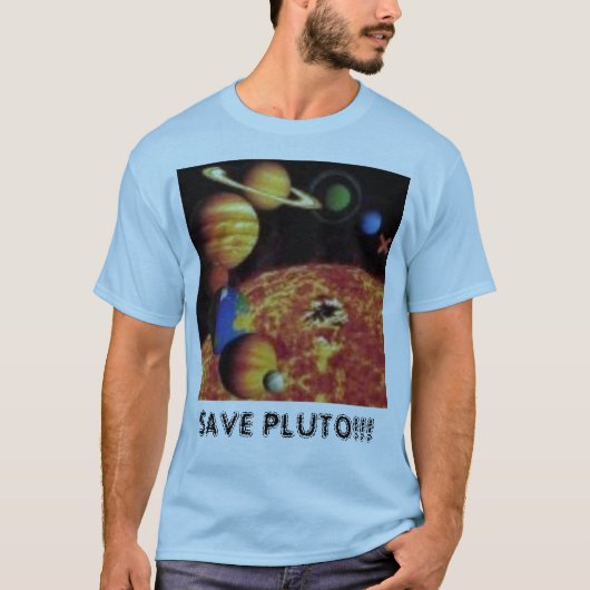 BESPAAR PLUTO!!! T-SHIRT (Voorkant)