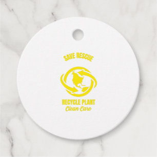 Bespaar redding recyclen schoon plant bedankjes labels