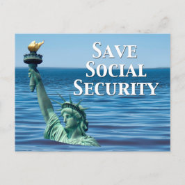 Bespaar sociale zekerheid briefkaart