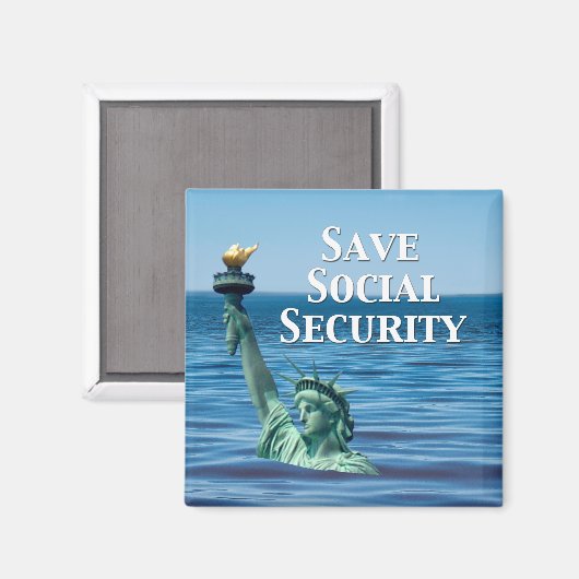 Bespaar sociale zekerheid magneet (Voorkant / Achterkant)
