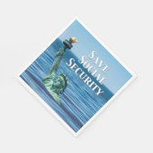 Bespaar sociale zekerheid servet (Hoek)